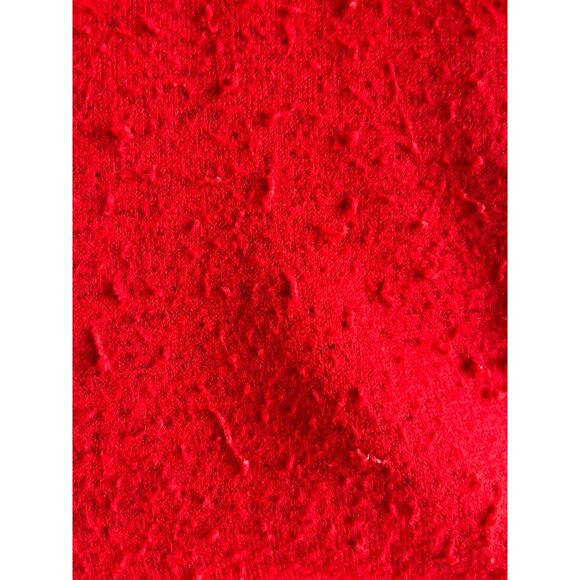 Tommy Jeans Red Sherpa Fleece Pullover Sweater XXL 50% Polyester 50% Acrylic - Picture 8 of 11